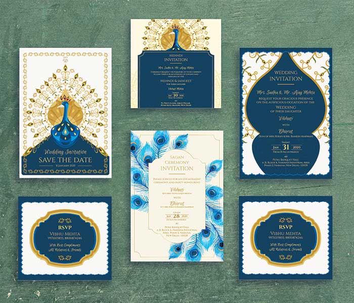vibhu wedding card design